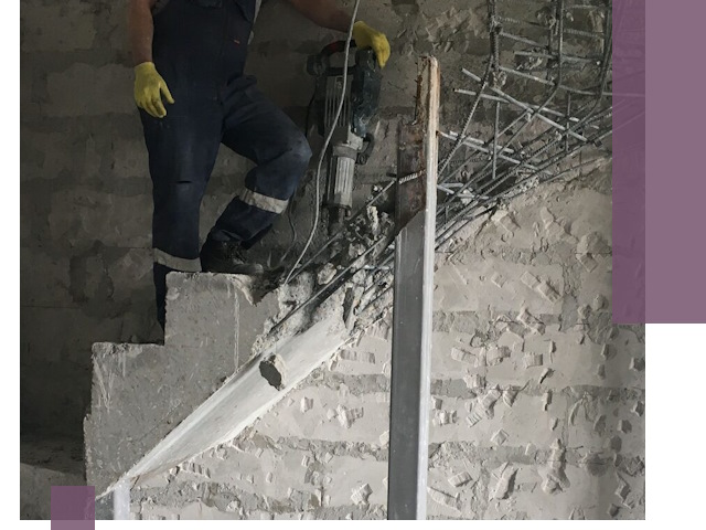 Демонтаж металлических и бетонных лестниц в Королёве