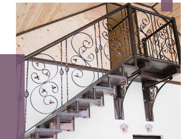 Кованые лестницы в Королёве от 81097 руб. под ключ