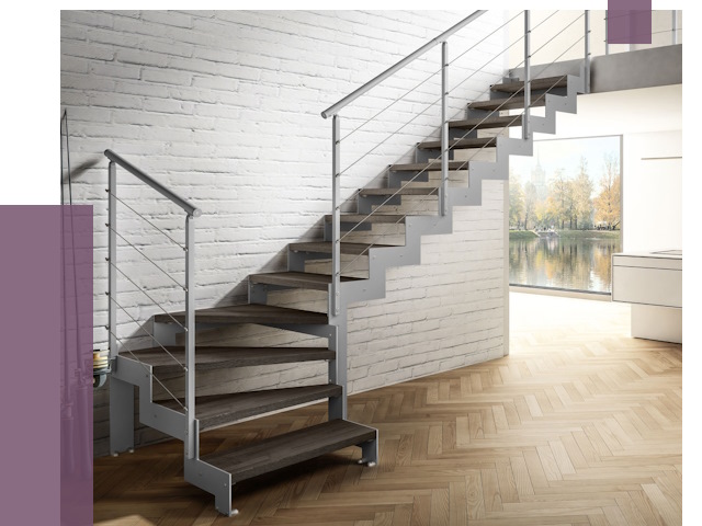 Г-образные лестницы под ключ в Королёве от 37689 руб. | ПРОЛЁТ-Кор