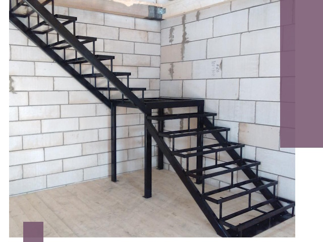 Лестницы на металлокаркасе под ключ в Королёве — изготовление и монтаж