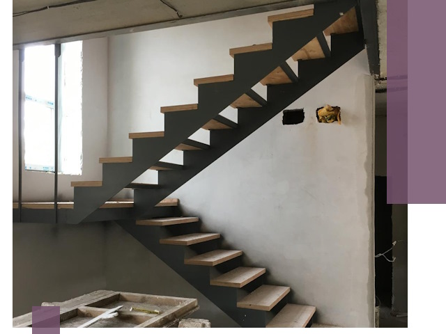 Изготовление лестниц на металлокаркасе в Королёве от производителя