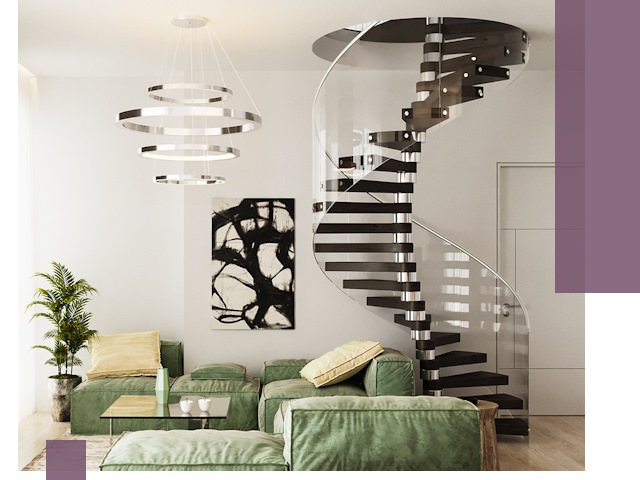 Лестницы для двухуровневой квартиры в Королёве — изготовление и монтаж