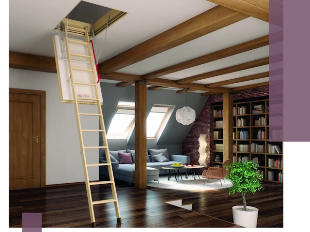 Чердачные лестницы под ключ в Королёве: изготовление и монтаж