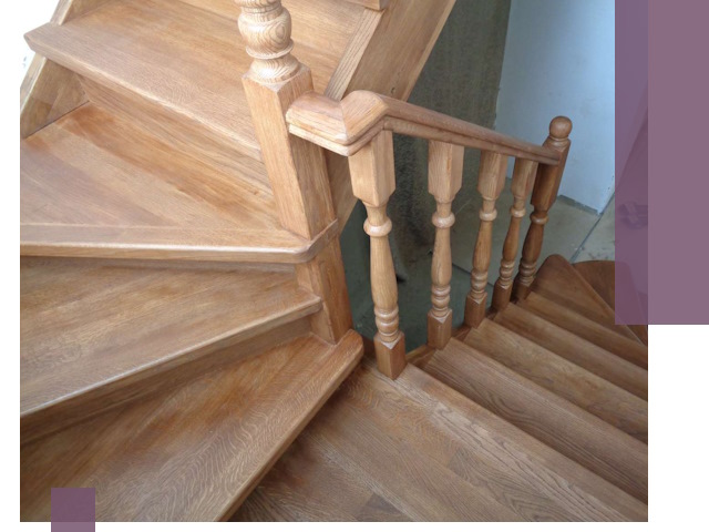 Дубовые лестницы под ключ в Королёве: изготовление и монтаж