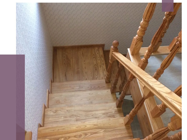 Сосновые лестницы в Королёве под ключ от 8214 руб.  | ПРОЛЁТ-Кор