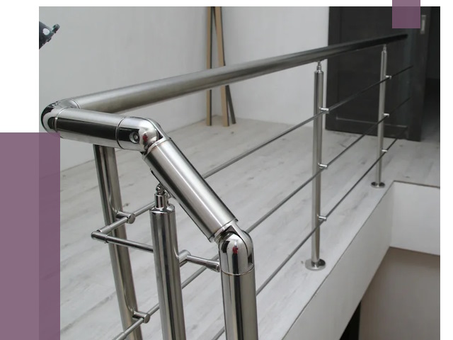 Перила из нержавеющей стали в Королёве от 9149 руб. под ключ | ПРОЛЁТ-Кор