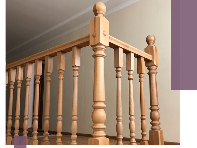 Деревянные перила на заказ в Королёве: монтаж и изготовление