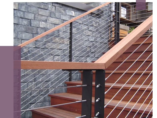 Тросовые перила под ключ в Королёве от 7902 руб.