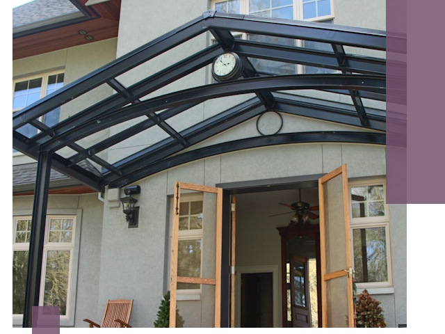 Изготовление и монтаж навесов и козырьков в Королёве