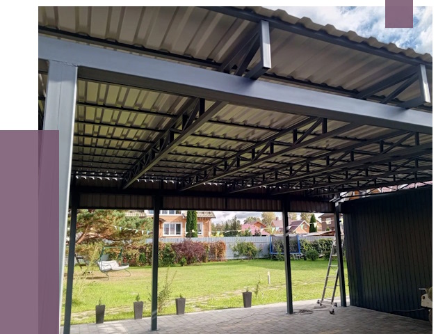 Монтаж навесов в Королёве от 7486 руб. — установка навеса | ПРОЛЁТ-Кор