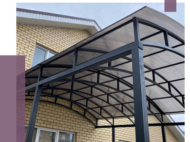 Монтаж козырьков в Королёве от 11697 руб. | ПРОЛЁТ-Кор