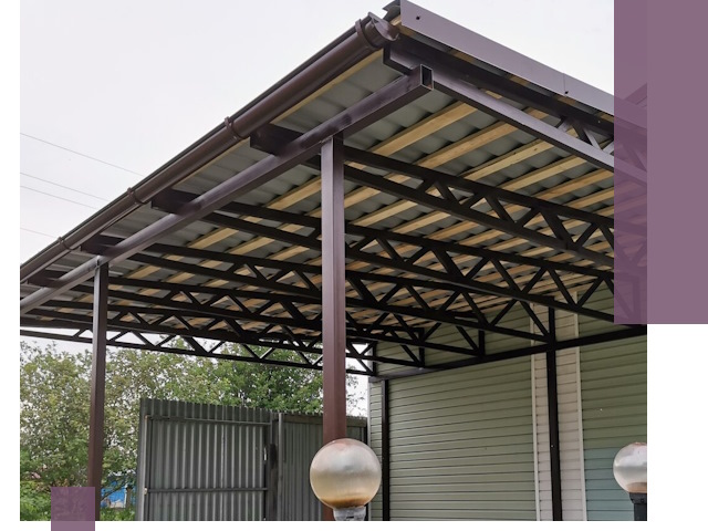 Навесы под ключ в Королёве: изготовление, монтаж и гарантия