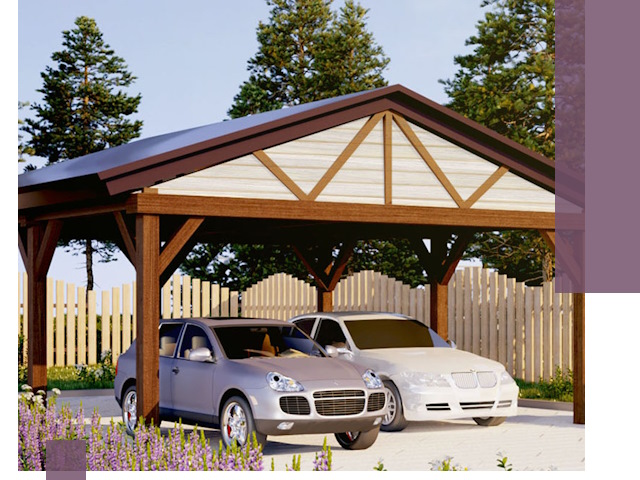 Навесы для автомобиля в Королёве — изготовление и монтаж