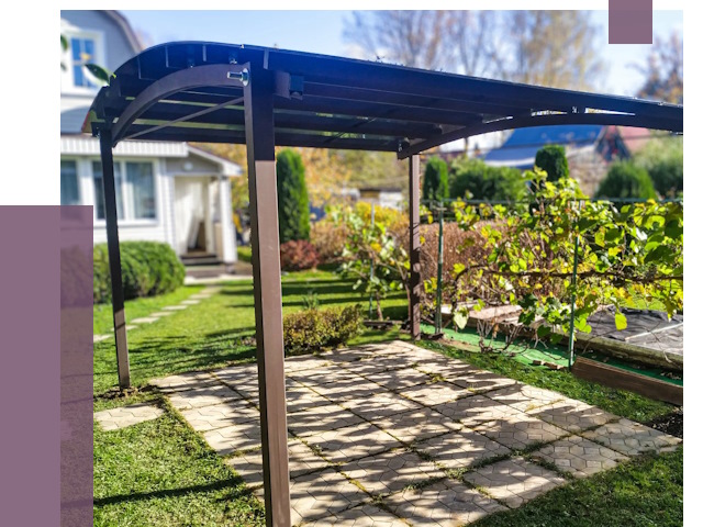 Навесы для дачи в Королёве от 12944 руб. под ключ — ПРОЛЁТ-Кор