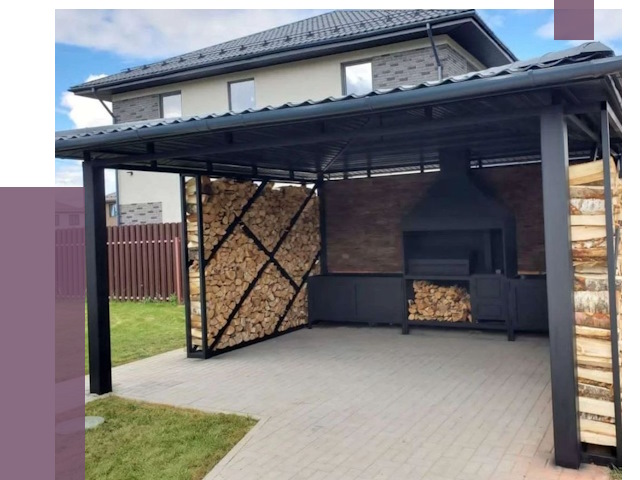 Навесы для барбекю в Королёве от 12944 руб. под ключ | ПРОЛЁТ-Кор