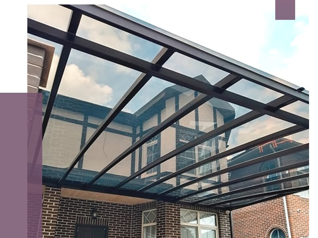 Навесы из поликарбоната в Королёве от 8754 руб. под ключ — ПРОЛЁТ-Кор