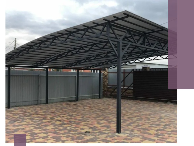 Металлические навесы под ключ в Королёве — изготовление и монтаж