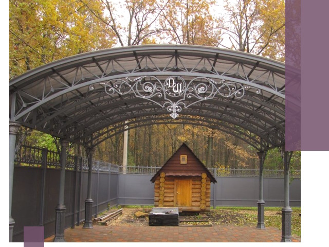 Кованые навесы премиум-класса под заказ в Королёве