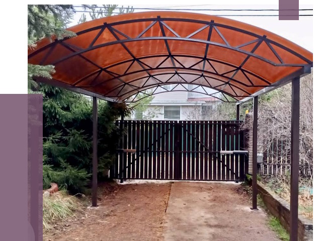 Арочные навесы в Королёве от 12944 руб. — изготовление и монтаж | ПРОЛЁТ-Кор