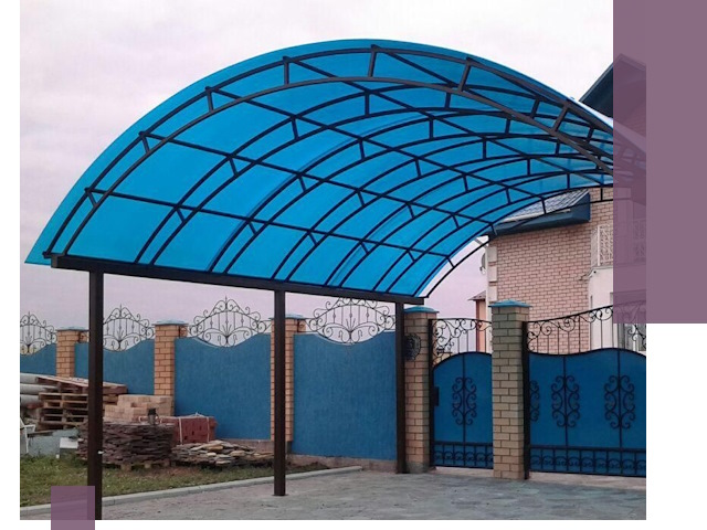 Арочные навесы под ключ в Королёве — изготовление и монтаж
