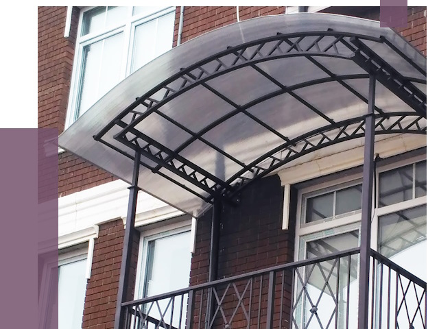 Козырьки над балконом в Королёве от 8785 руб. | ПРОЛЁТ-Кор