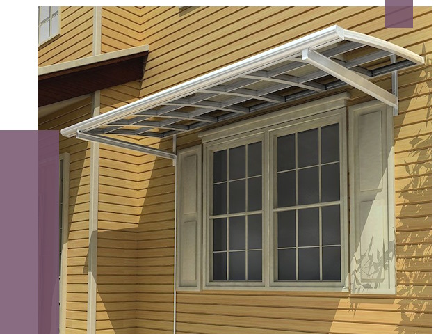 Козырьки над окнами в Королёве от 7746 руб. — монтаж, покупки | ПРОЛЁТ-Кор