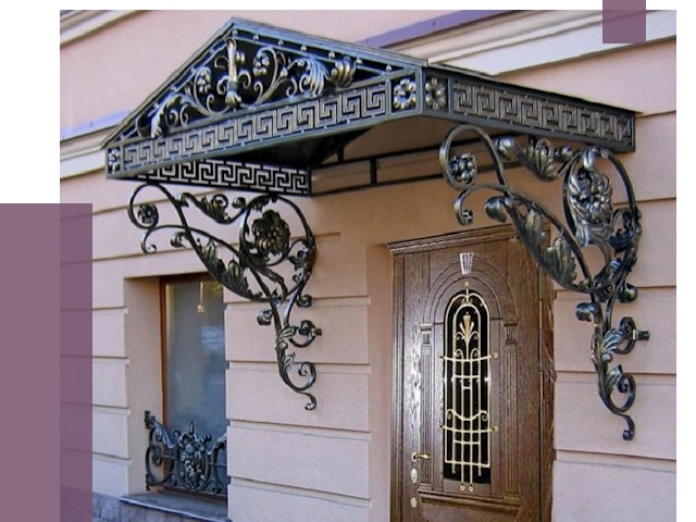 Кованые козырьки в Королёве под ключ от 12944 руб. — ПРОЛЁТ