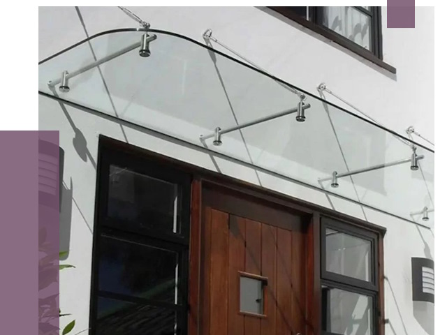 Стеклянные козырьки в Королёве от 19234 руб. | ПРОЛЁТ-Кор