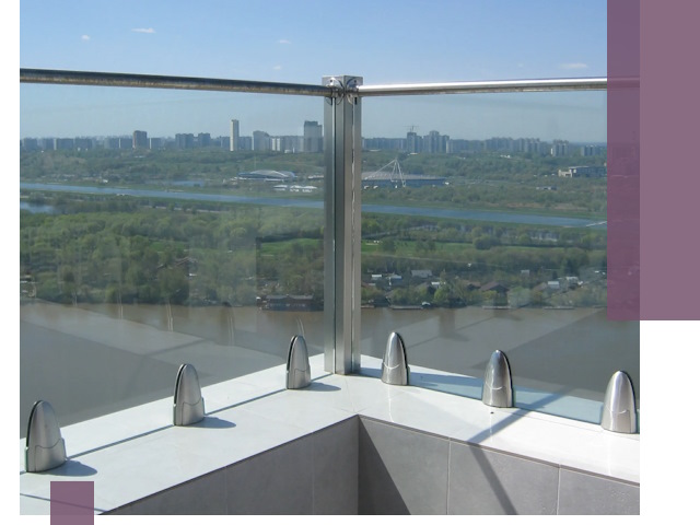 Стеклянные парапеты премиум класса в Королёве для домов и бизнесов