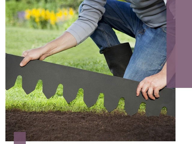 Металлические бордюры для газона в Королёве — изготовление и монтаж