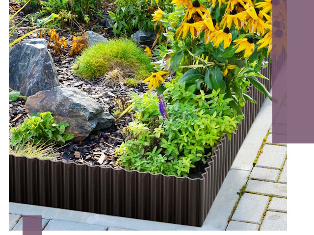 Металлические бордюры для клумб в Королёве — производство и монтаж